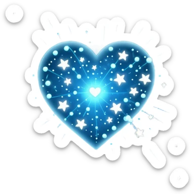 constellation heart  sticker