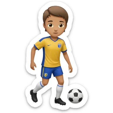A soccer player sticker