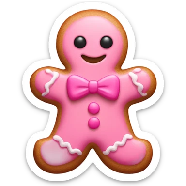 Pink gingerbread  sticker