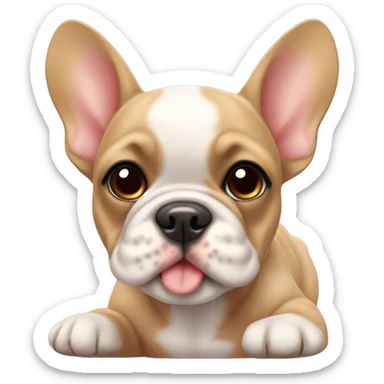 Fawn frenchie pup sticker