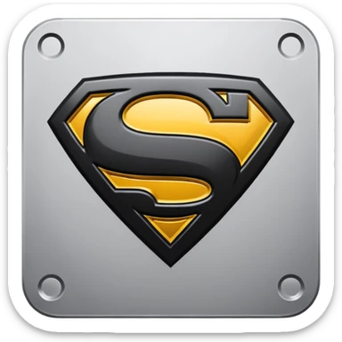 Superman Symbol Man of Steel black sticker