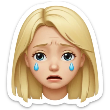 Cry girl
 sticker