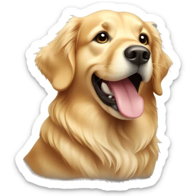 Golden retriever sticker
