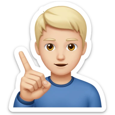 person flipping someone off  sticker