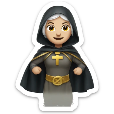 saint brigid as a superhero sticker