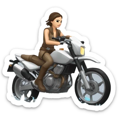 Rey montando sobre una moto de agua sticker