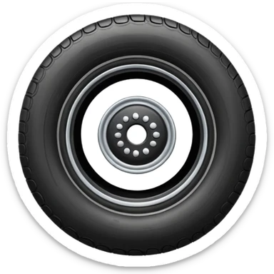 make tire flat sticker