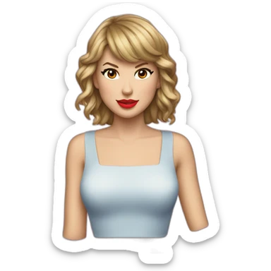 Taylor swift with hearth  sticker