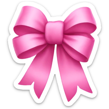 Pink bow sticker