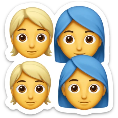 Güçlü şirin çizgifilm karakteri sticker