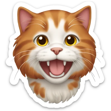 The red-haired cat sticker