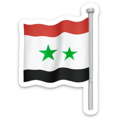 Syrian Revolution flag sticker