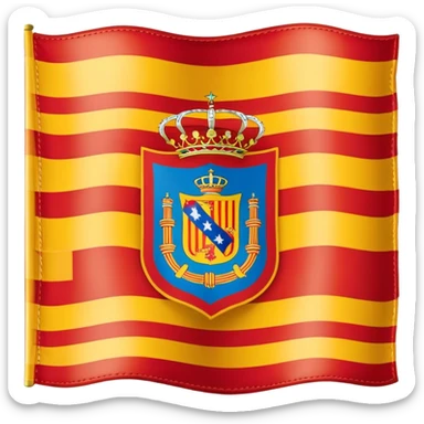 flag of Comunidad Valenciana in spain sticker