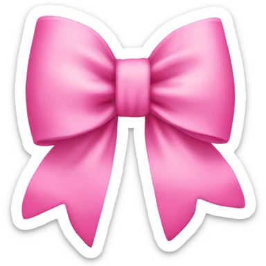 Pretty pink bow sticker