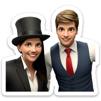 boys in formal attire sticker