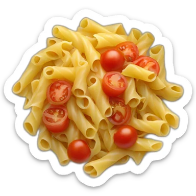 delicious pasta with tomatoes sticker