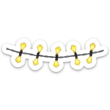 string of lights sticker