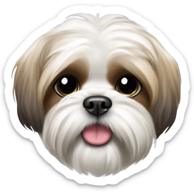cute shih-tzu dog sticker