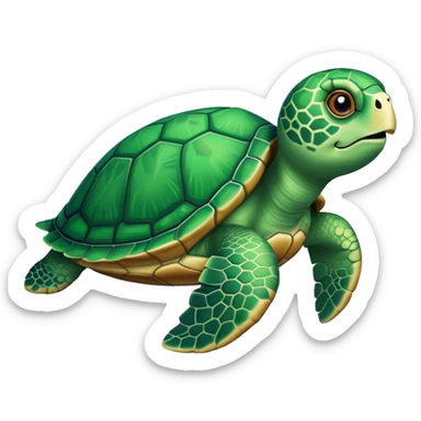 a sea turtle  sticker