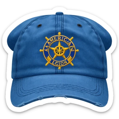 American legion hat sticker