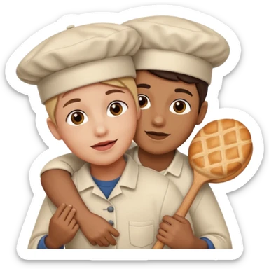 Piggy back baker sticker