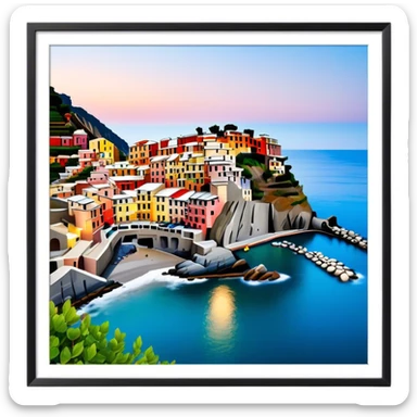 cinque terre italy sticker