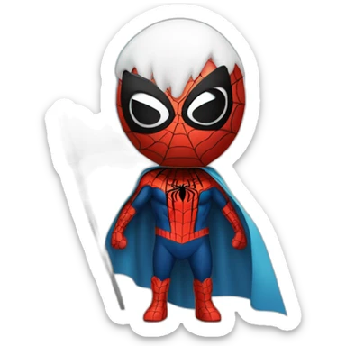 Spider-man with Argentine flag sticker