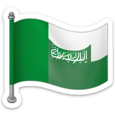 Saudi flag sticker