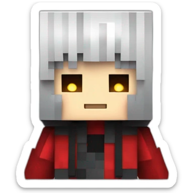 Kurosaki Ichigo estilo minecraft dando pulgar arriba sticker