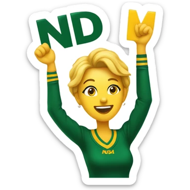 Mom in law cheering for NDSU sticker