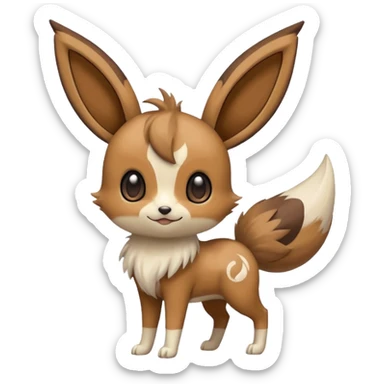 Meloetta-Eevee-Pokémon-Fakémon-creature sticker