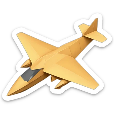 origami avion envole sticker