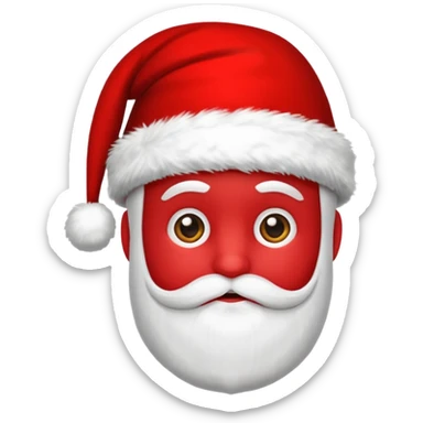 gorro do papai noel, apenas o gorro, sem nenhum rosto  sticker