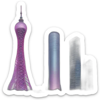 canton tower sticker