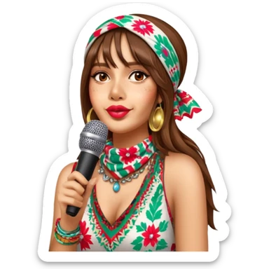 Colorful Singer sticker