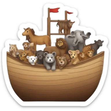Noah's ark sticker