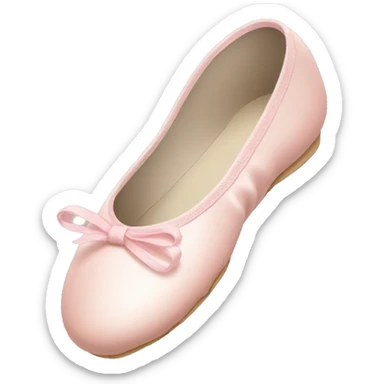 Pale pink ballet shoes sticker