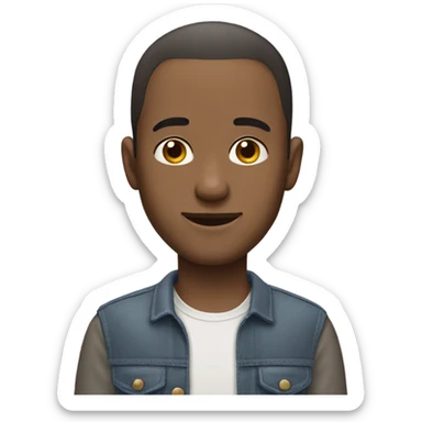 Guy with receding hairline ￼ sticker