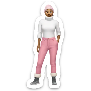 Pink Winter pants sticker