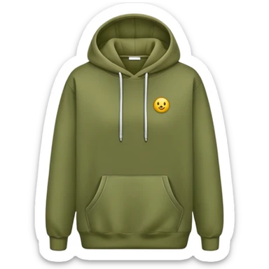 olive green hoodie sticker