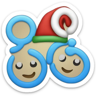 gender symbol christmas sticker