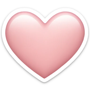 Light pink heart sticker