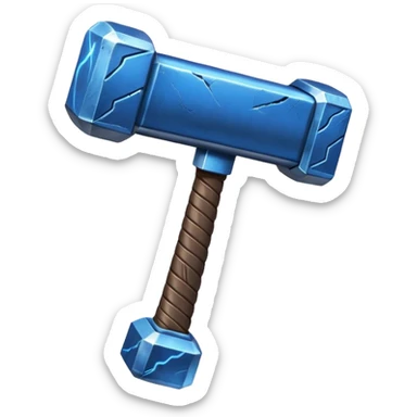 Thor hammer with thunder  sticker