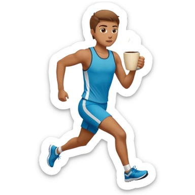Morning Coffee Runner sticker