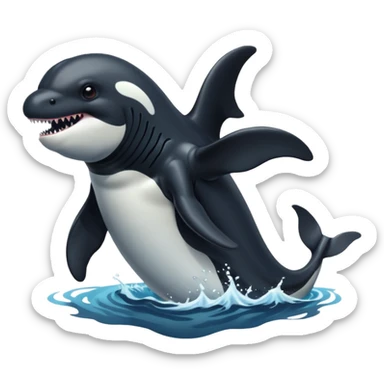 Orca godzilla sticker