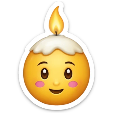 Crie emojis de uma química que produz velas sticker