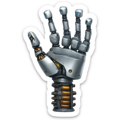 robot hand sticker