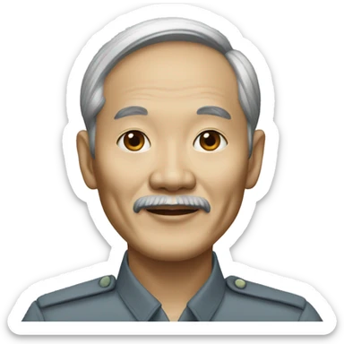 realistic Hô Chi Minh sticker