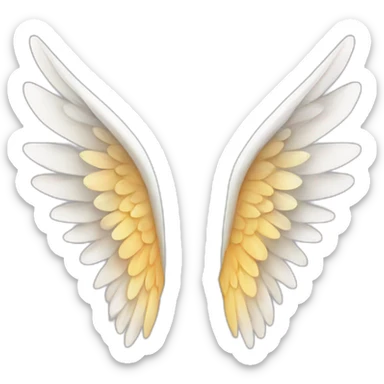 Angel wing ears sticker