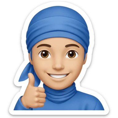 Persona de color con el pulgar arriba y que tengo un taper boricua y más maliante sticker